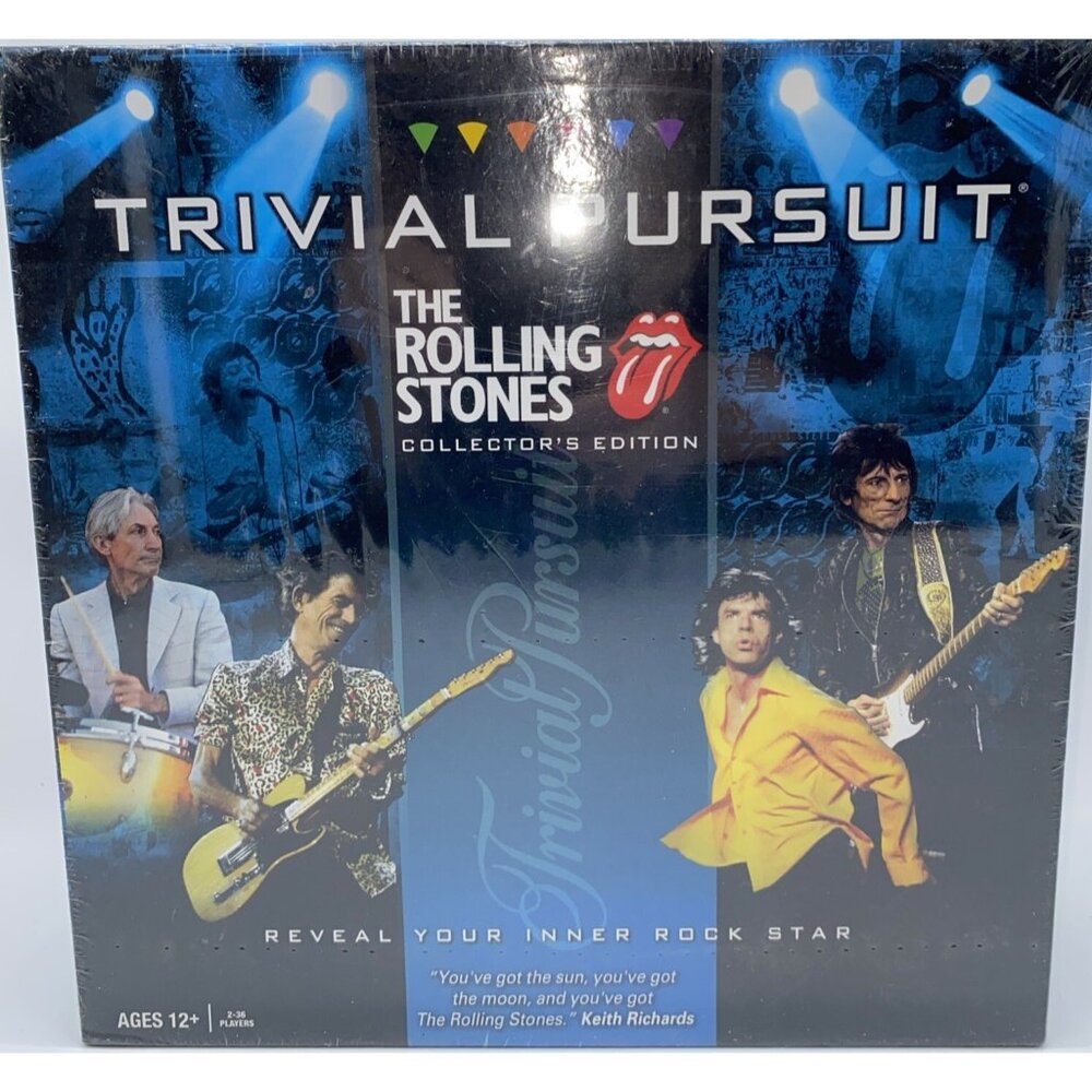 Trivial Pursuit The Rolling Stones Collectors Edition Board Game Sealed 2010